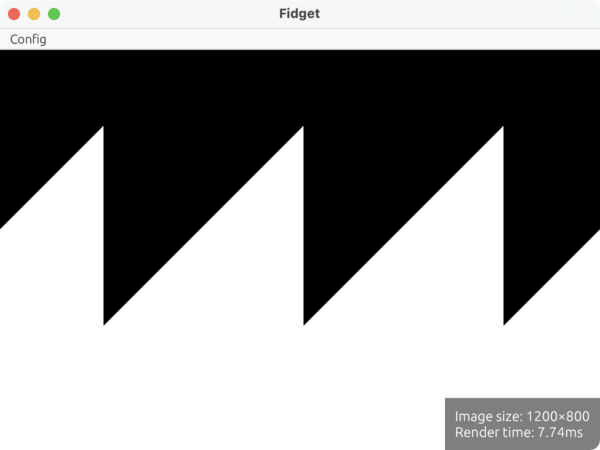 Screenshot of a black-and-white sawtooth wave
