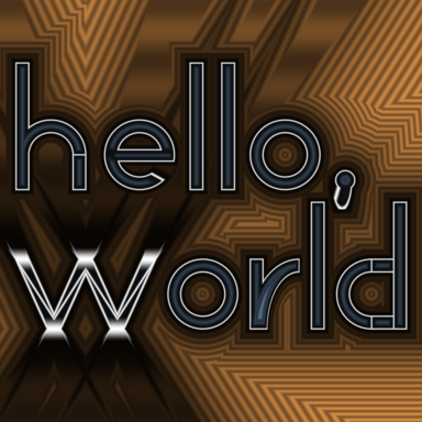 SDF reading 'hello world'