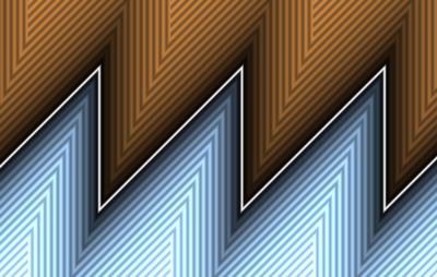 Sawtooth distance field with no discontinuities and constant gradient