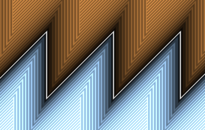 Sawtooth distance field with no discontinuities