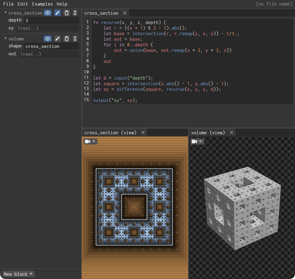 Model of a Menger sponge