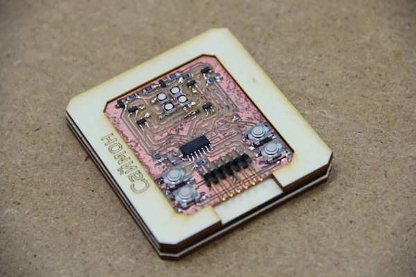 Closeup of PCB